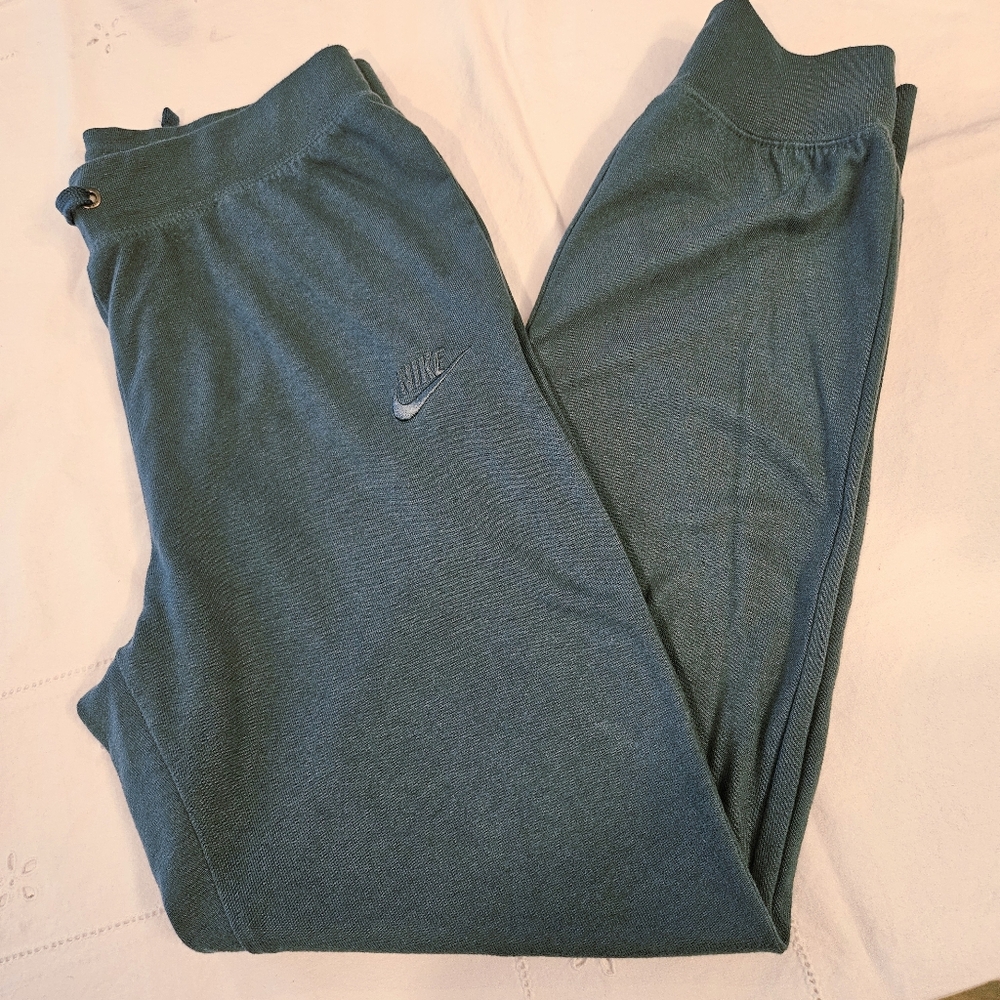 Nike Teal Joggers with Drawstring - Womens Size Small